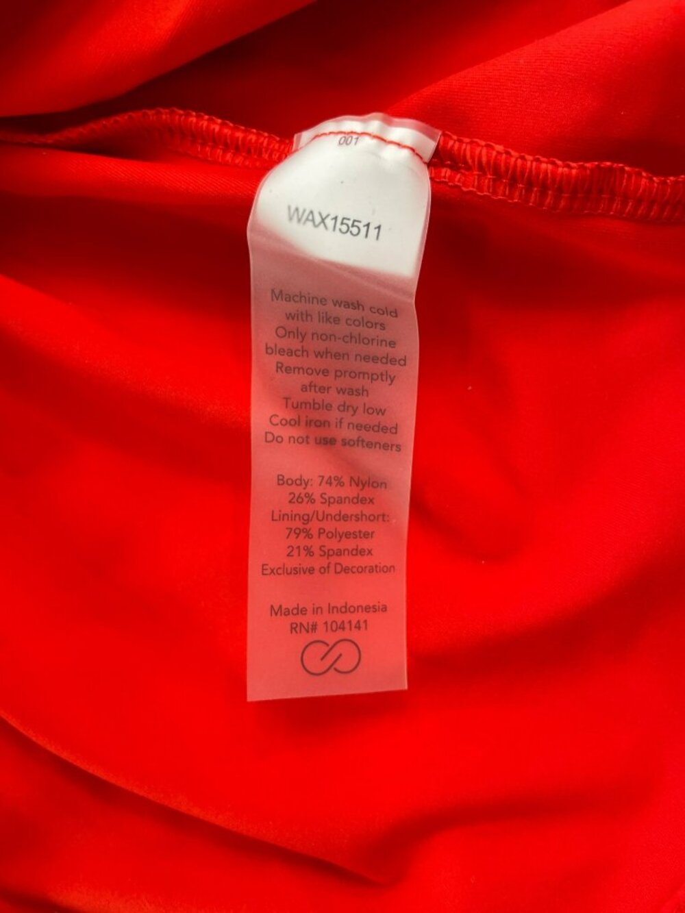 Calia Court Pleated Tennis Dress Fresh Red Wicking UPF 50+ Skorts Sz M $128 NWT - Picture 7 of 7
